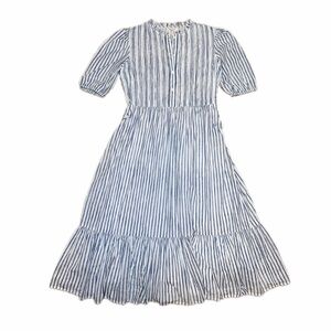 Striped Blue Midi Dress